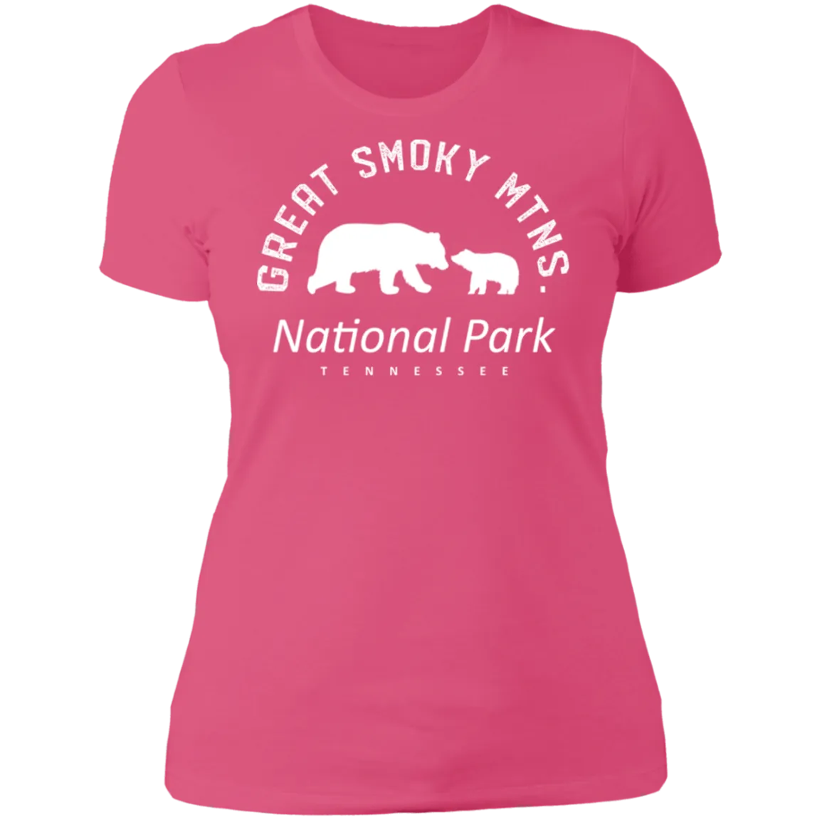 Great Smoky Mtns (White) - Women's Tee