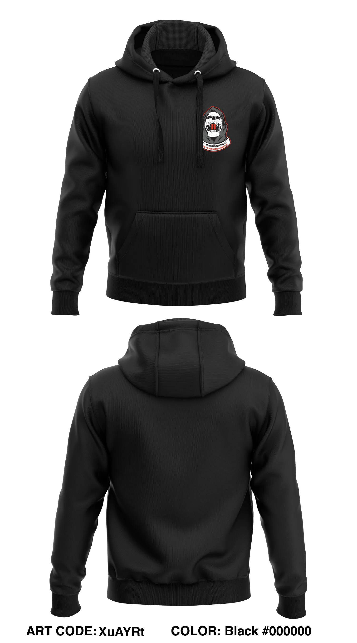 H Co, 1-77 AR -  Civvy  Core Men's Hooded Performance Sweatshirt - XuAYRt