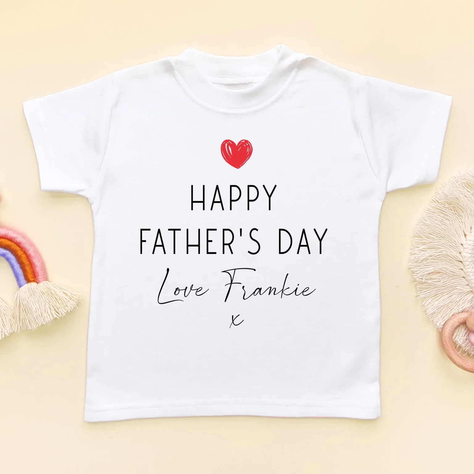 Happy Father's Day Personalised Toddler & Kids T Shirt