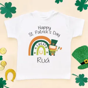 Happy St Patrick's Day Personalised Toddler & Kids T Shirt