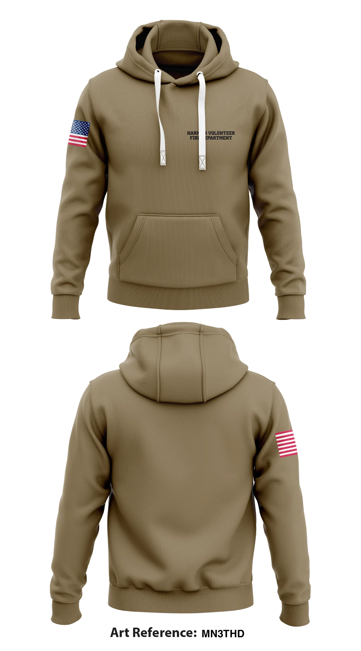 Harman Volunteer Fire Department Store 1  Core Men's Hooded Performance Sweatshirt - MN3thd