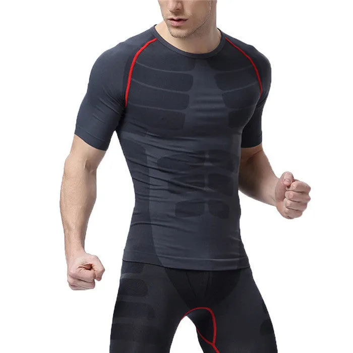 High Men Leisure T-shirt Short Sleeve O-neck Men Top Quick Dry Absorbent T-shirt Casual Men Clothes