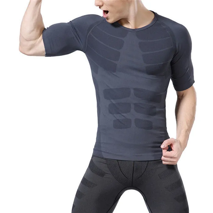High Men Leisure T-shirt Short Sleeve O-neck Men Top Quick Dry Absorbent T-shirt Casual Men Clothes
