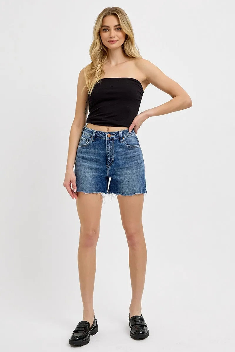 high rise relaxed fit shorts