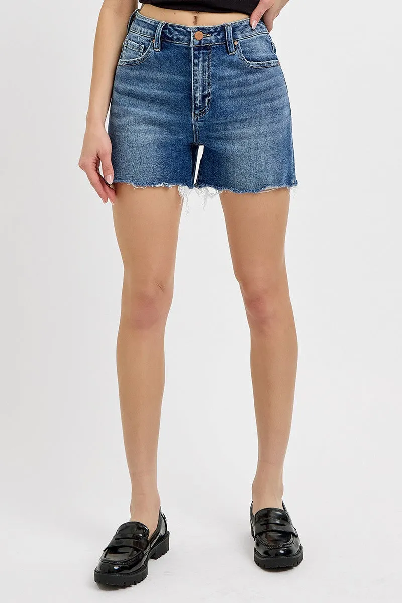 high rise relaxed fit shorts