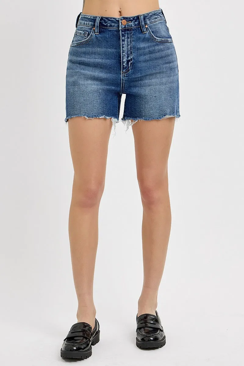 high rise relaxed fit shorts