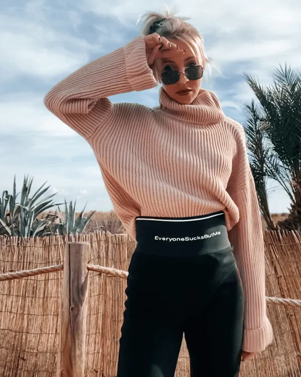 High-Waist Leggings "Everyone Sucks But Me"