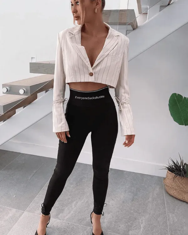 High-Waist Leggings "Everyone Sucks But Me"