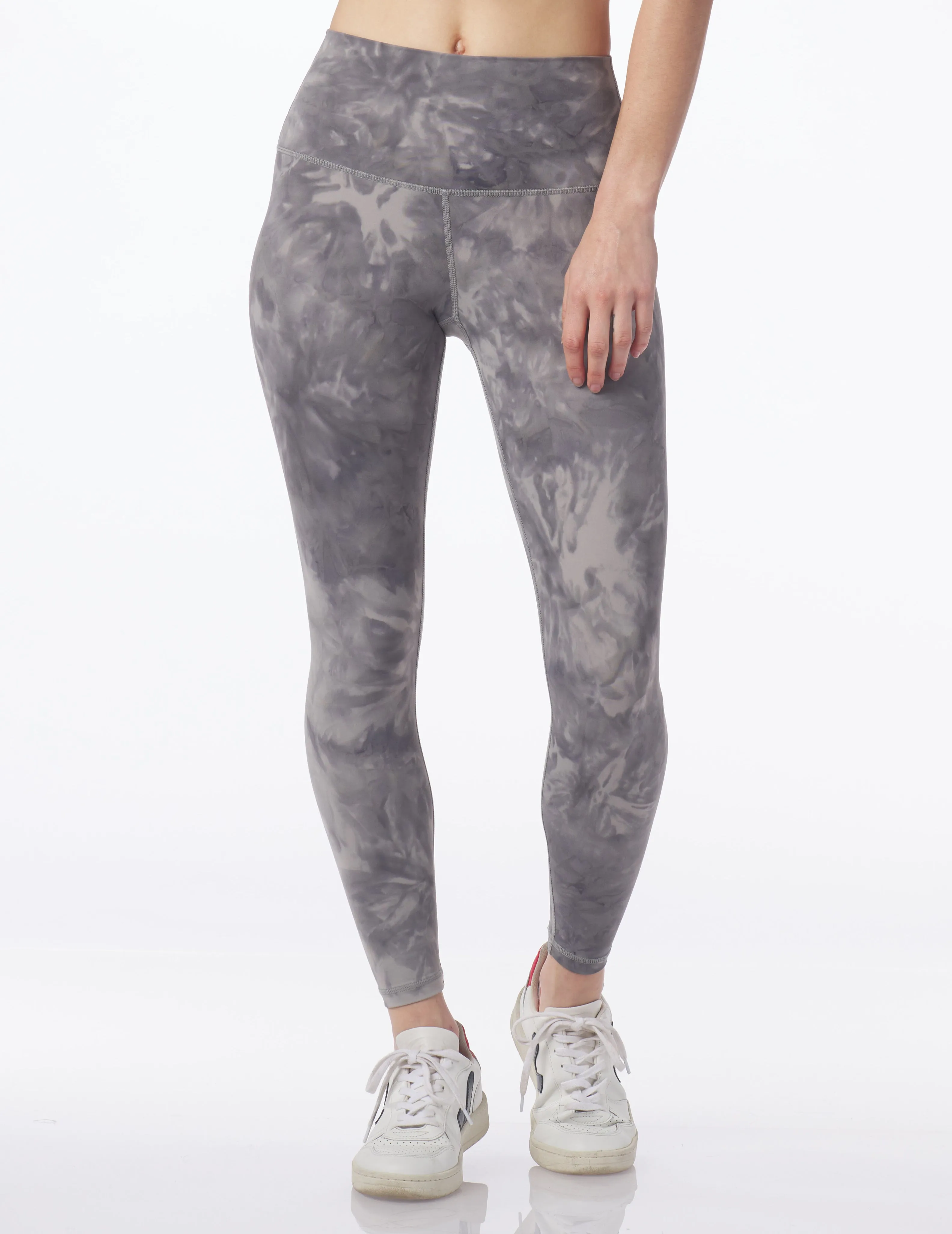 High Waist Pure 7/8: Silver Fog Stone Dye