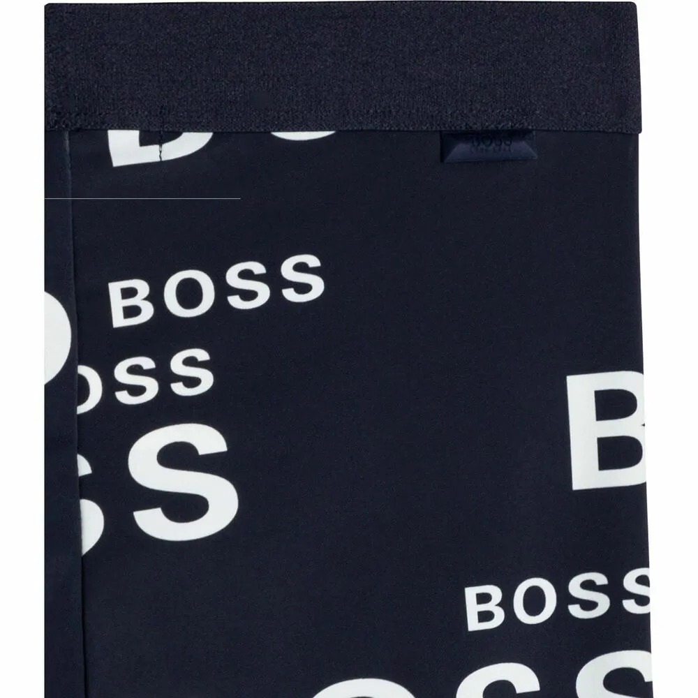 Hugo Boss Kids Girl's All-Over Print Logo Leggings