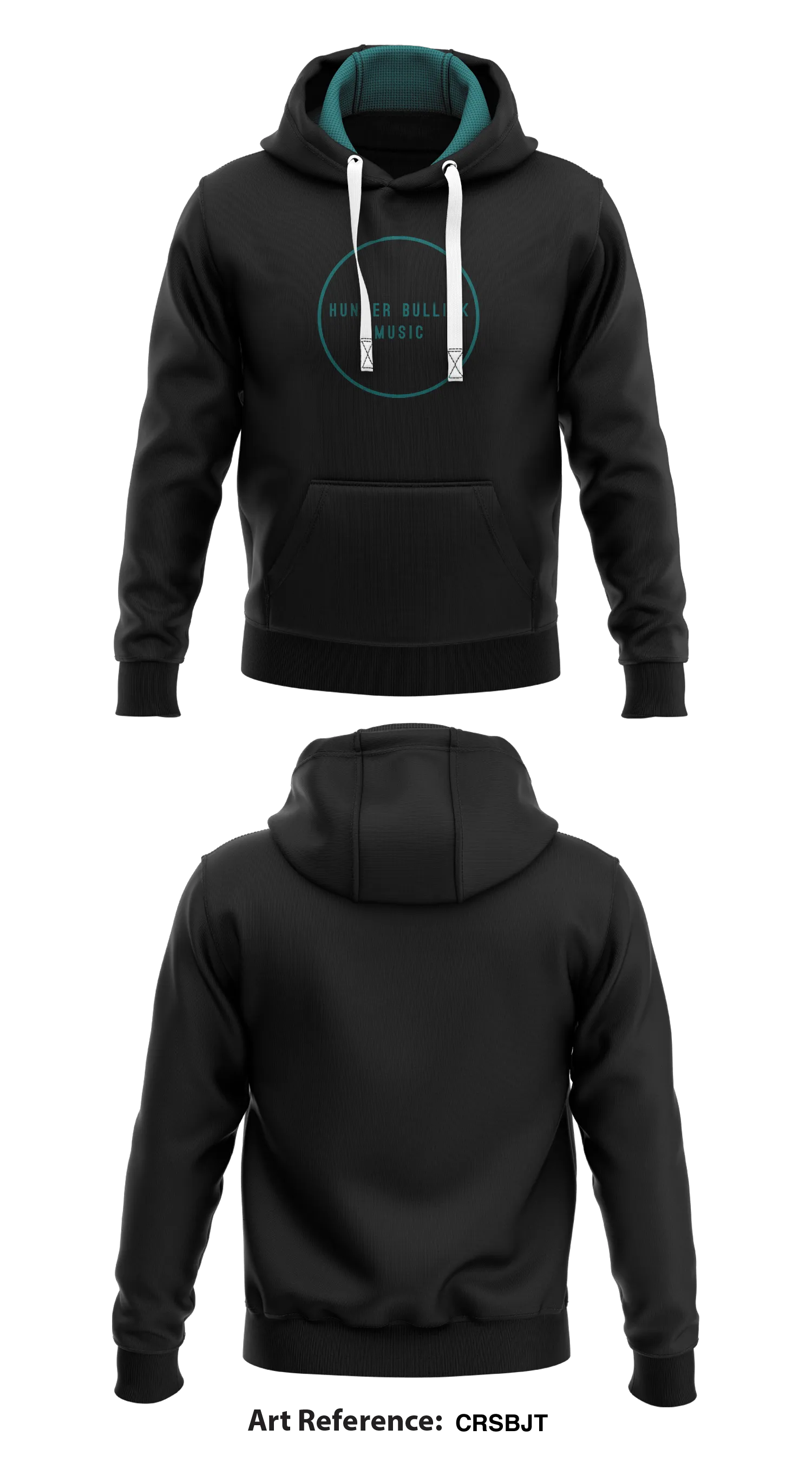 Hunter Bullick Music  Core Men's Hooded Performance Sweatshirt - crsbjt