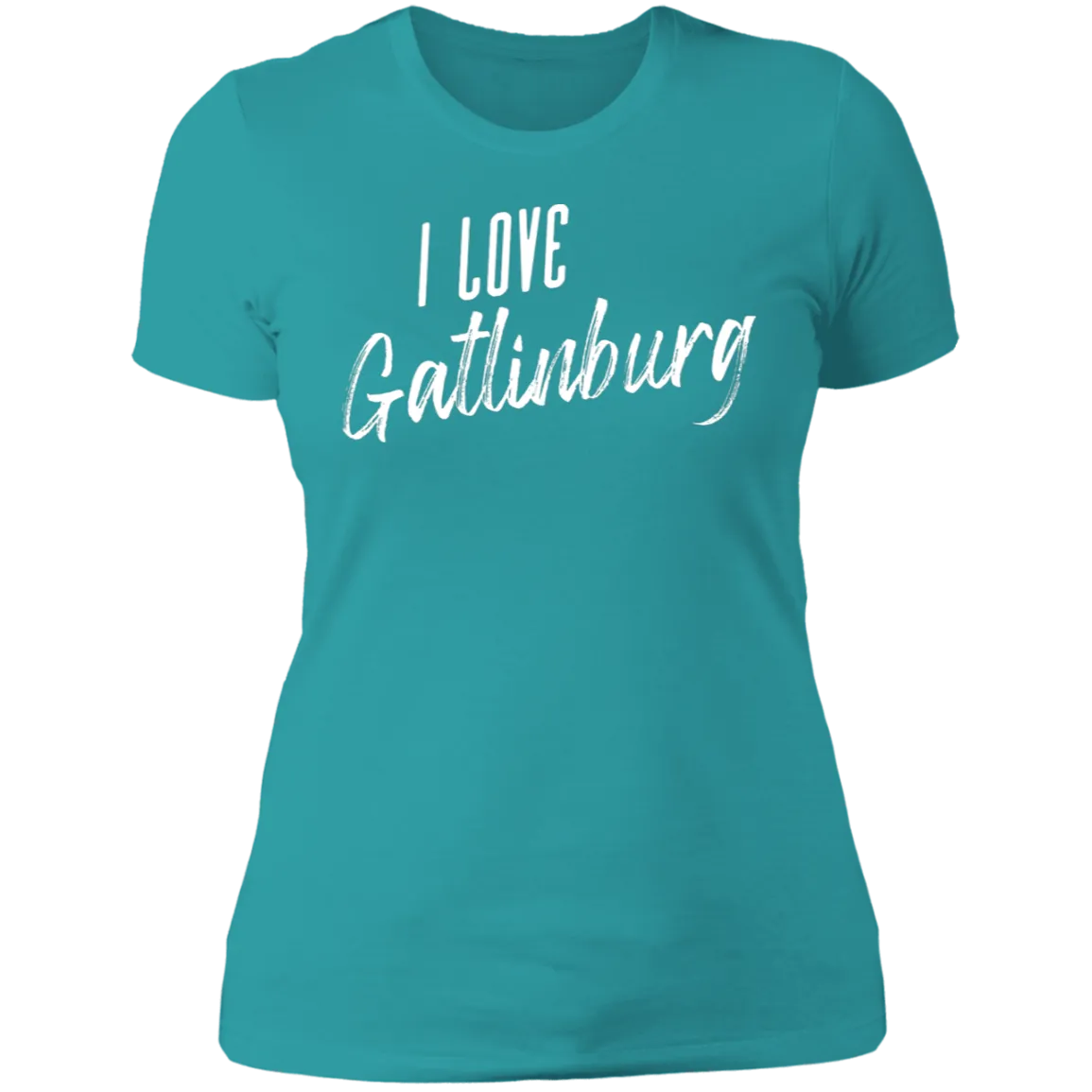 I Love Gatlinburg (White) - Women's Tee
