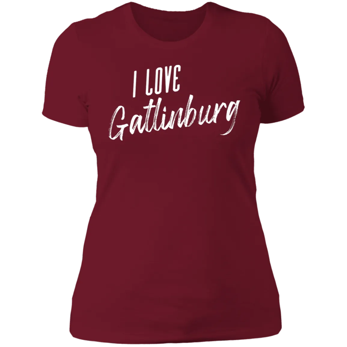 I Love Gatlinburg (White) - Women's Tee