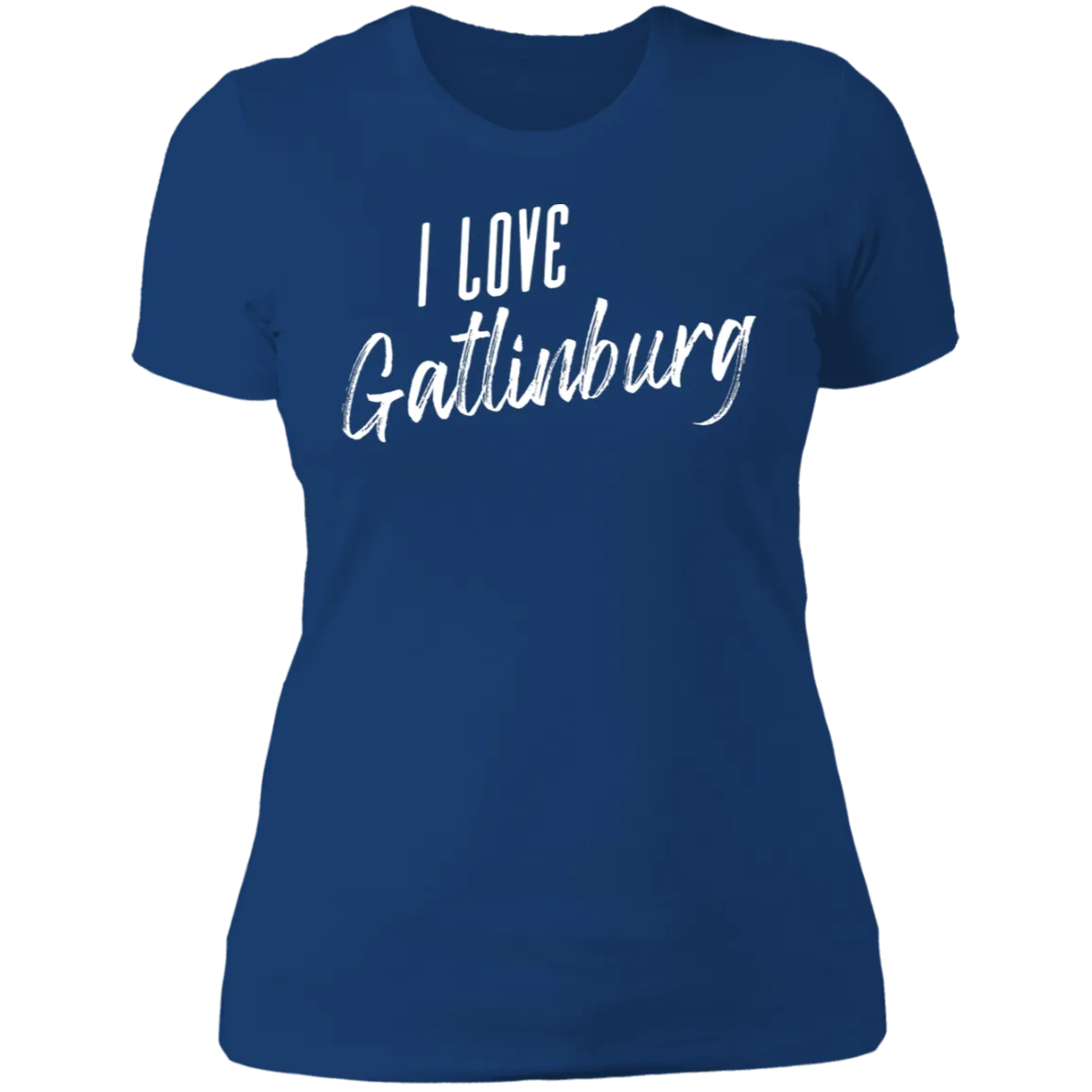 I Love Gatlinburg (White) - Women's Tee