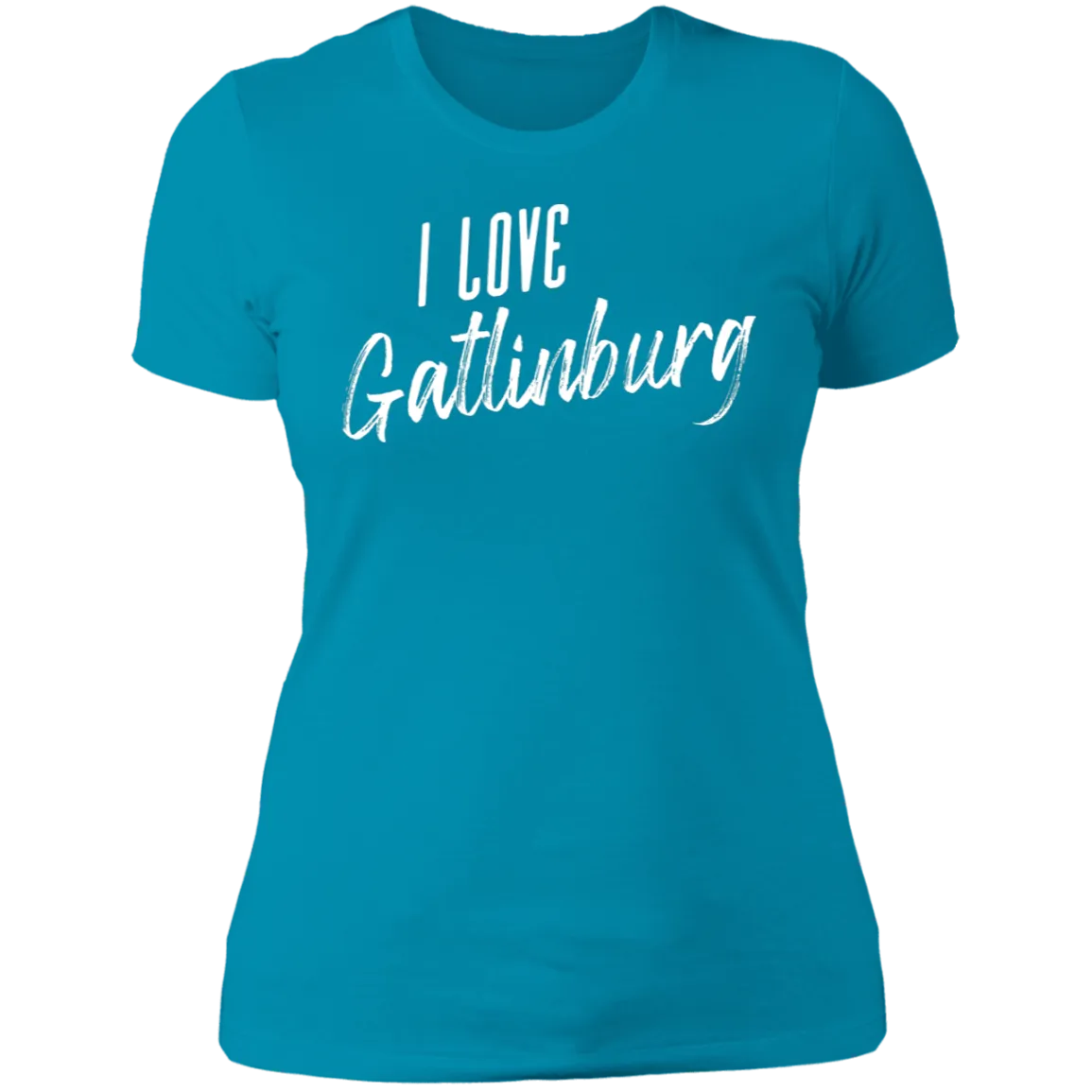 I Love Gatlinburg (White) - Women's Tee