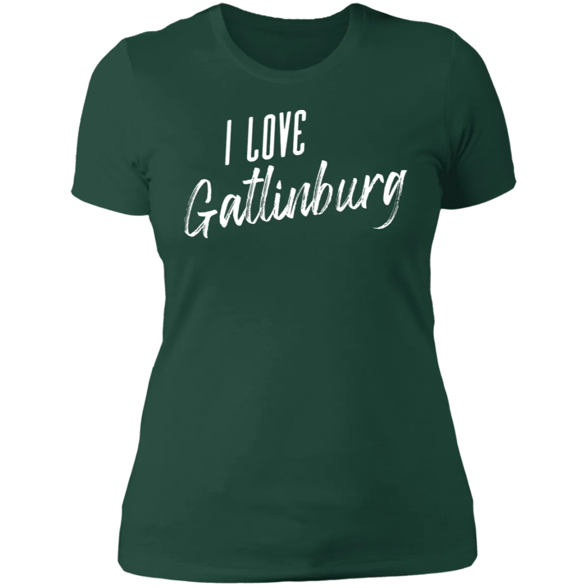 I Love Gatlinburg (White) - Women's Tee