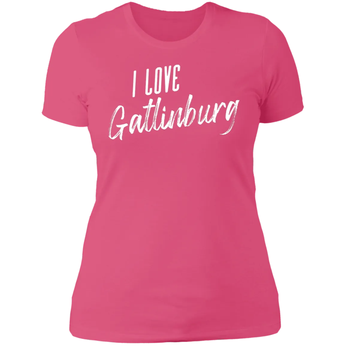 I Love Gatlinburg (White) - Women's Tee