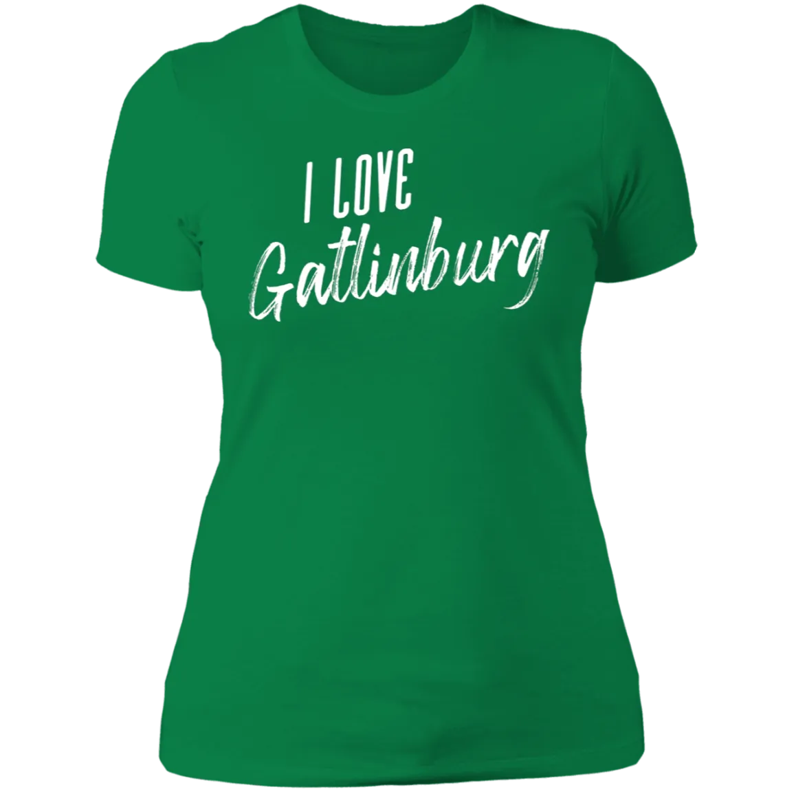 I Love Gatlinburg (White) - Women's Tee