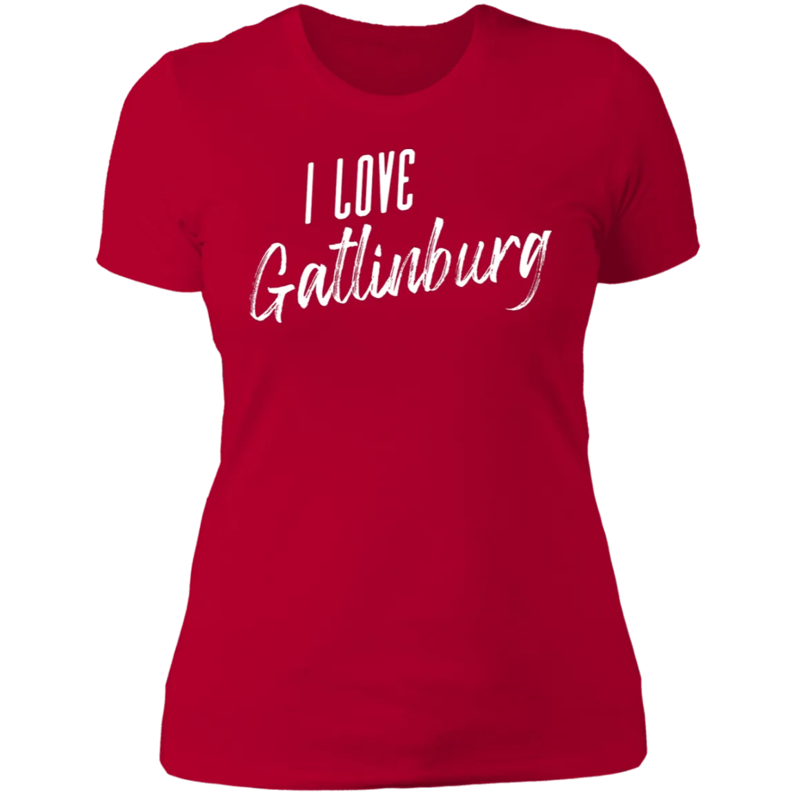 I Love Gatlinburg (White) - Women's Tee