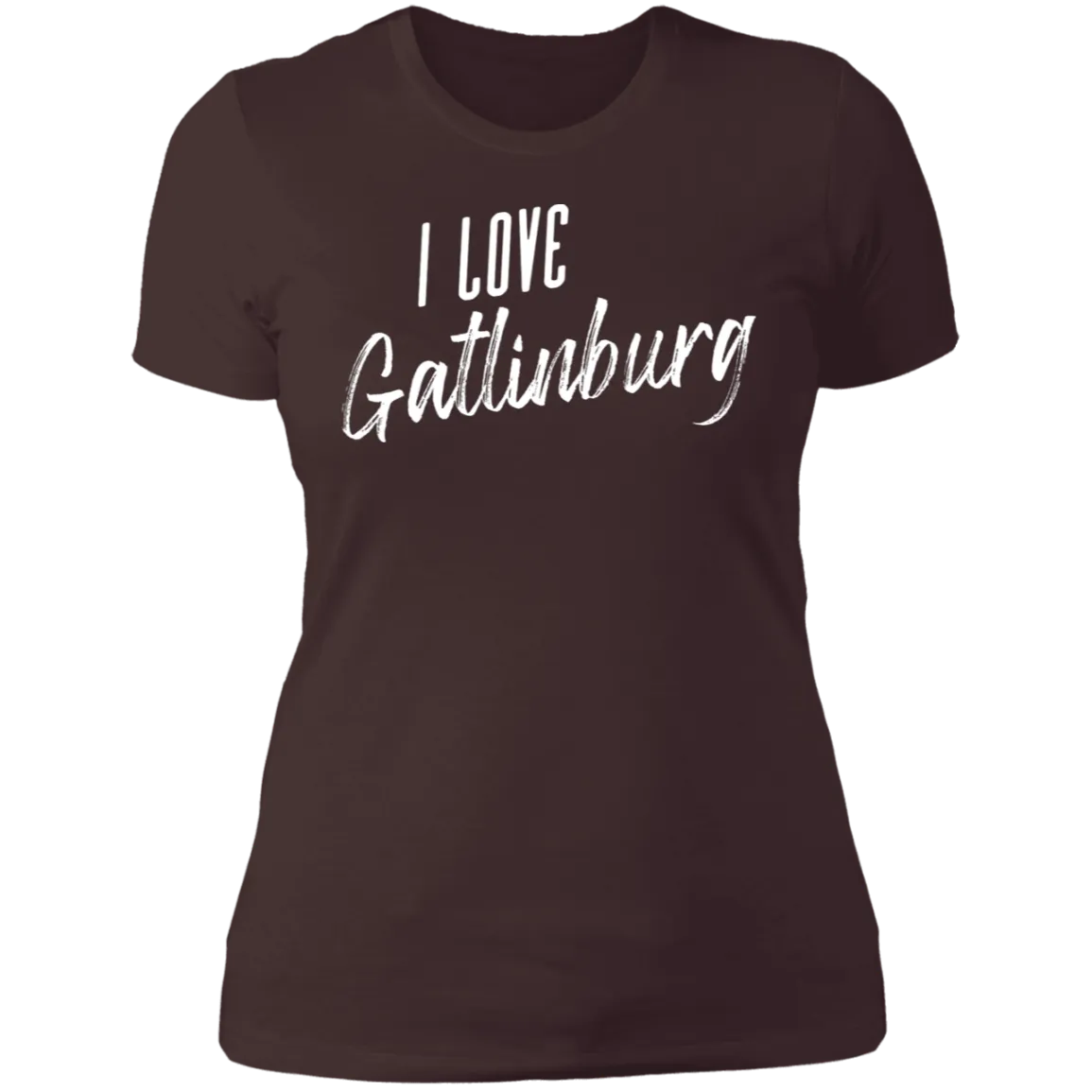 I Love Gatlinburg (White) - Women's Tee