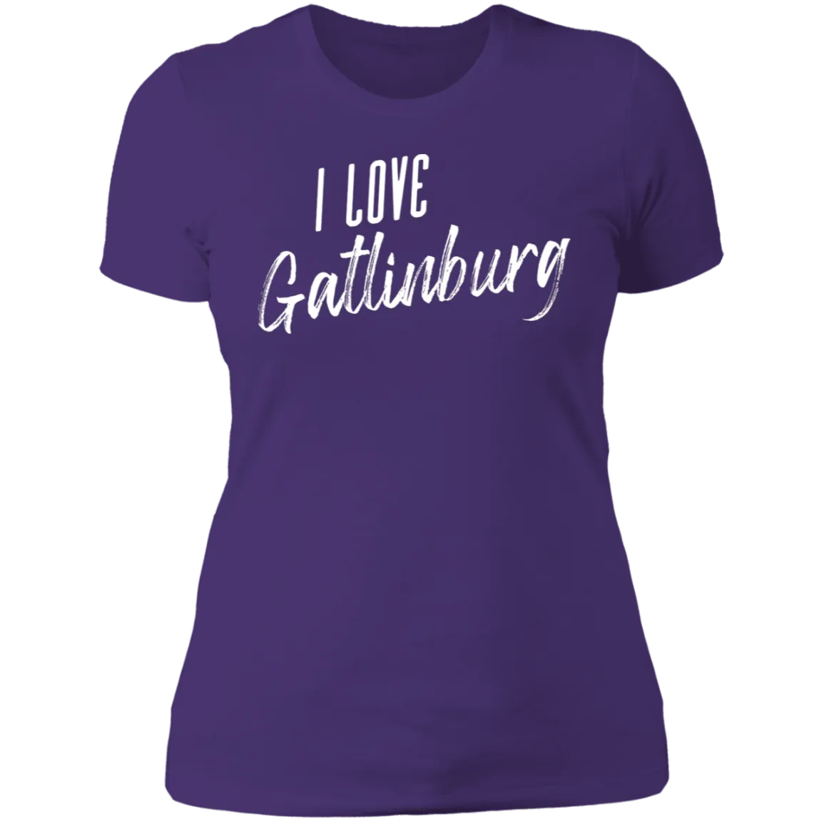I Love Gatlinburg (White) - Women's Tee