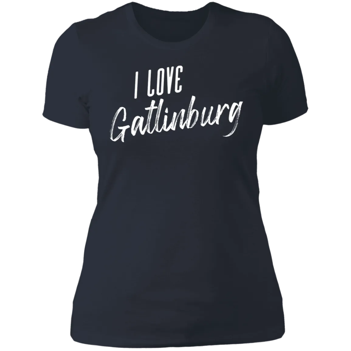 I Love Gatlinburg (White) - Women's Tee
