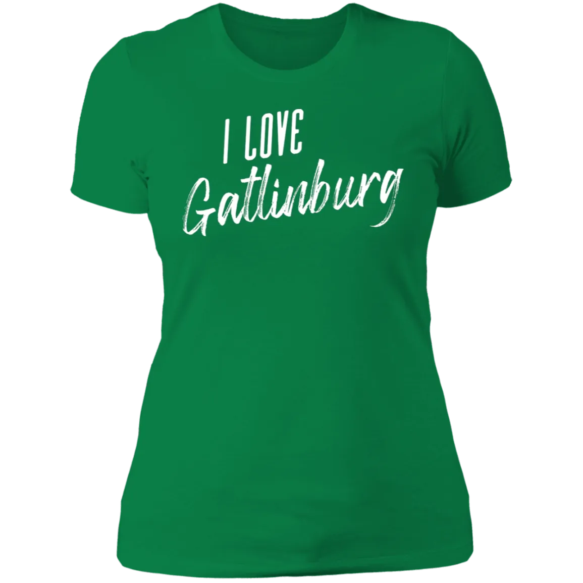 I Love Gatlinburg (White) - Women's Tee