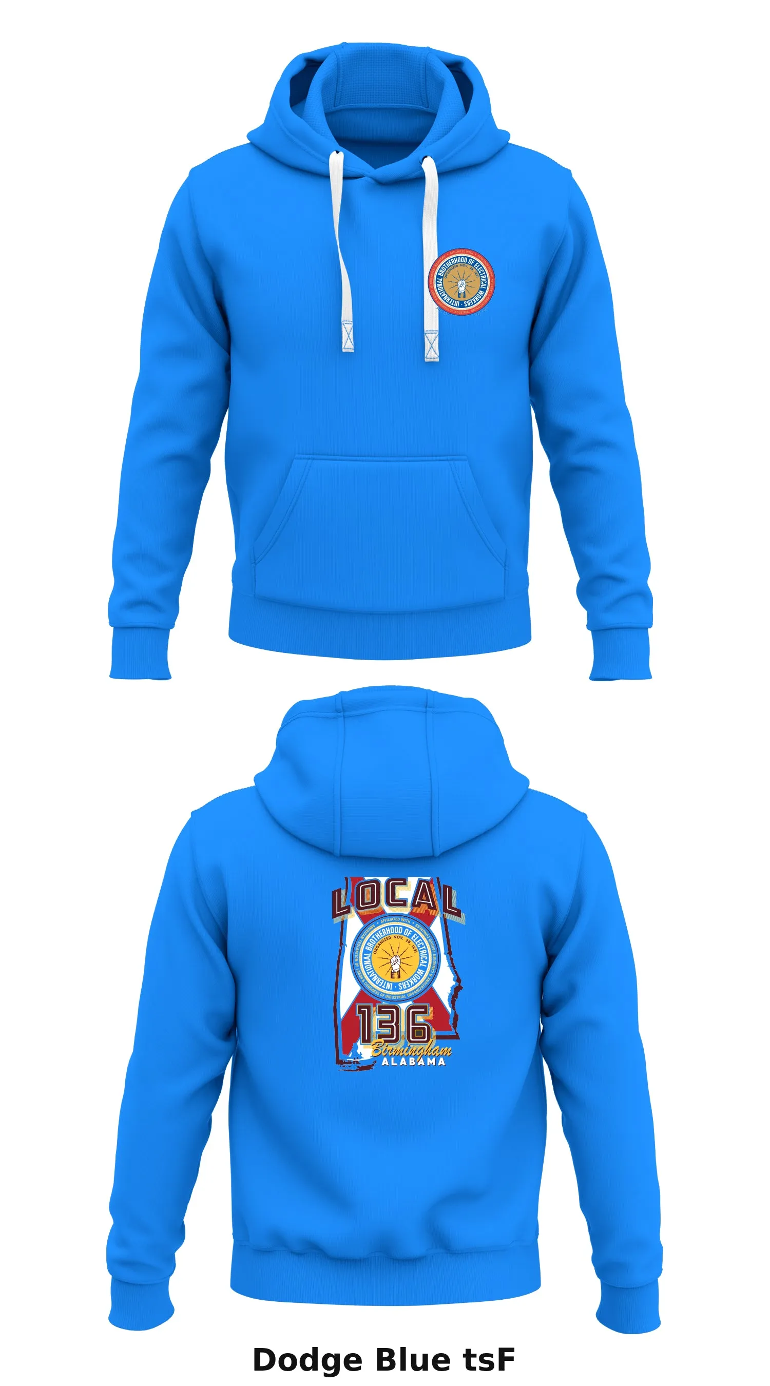 IBEW 136 Store 1  Core Men's Hooded Performance Sweatshirt - tsF