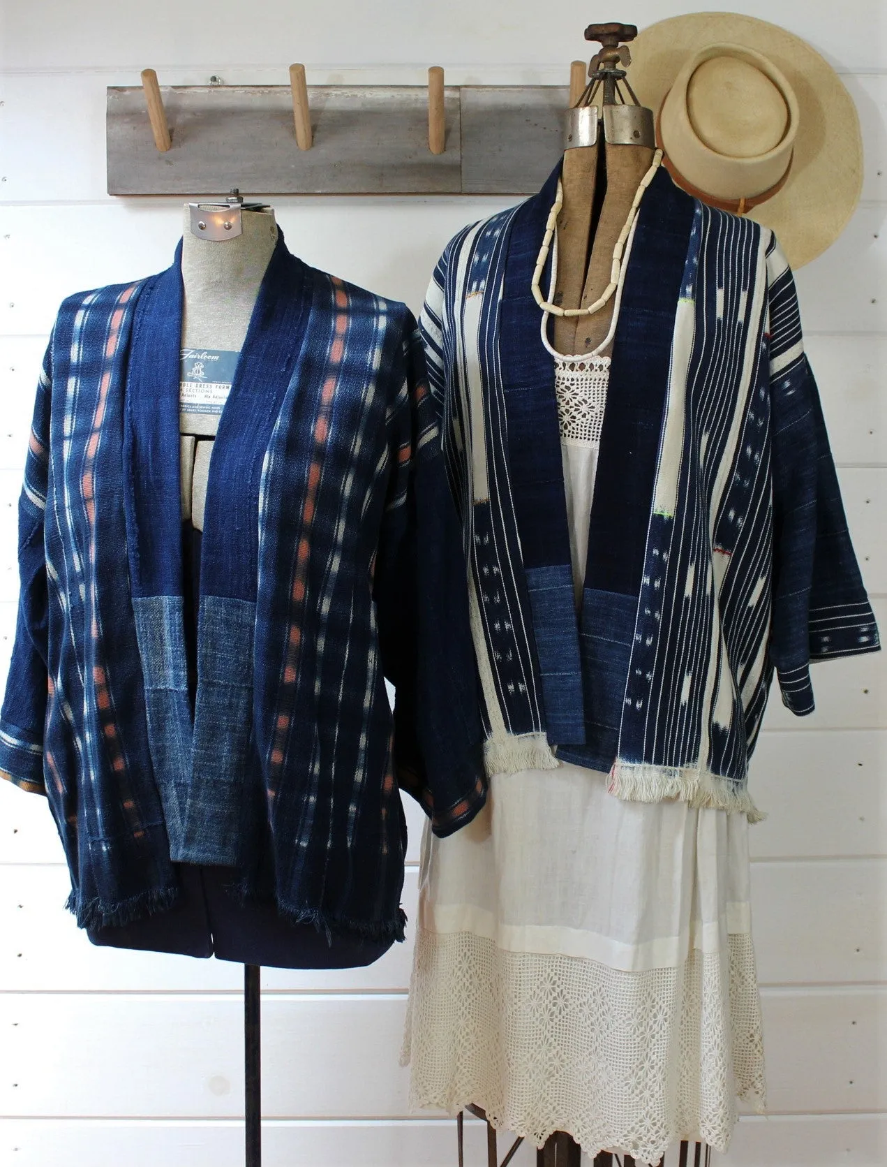 Indigo Ikat Haori Jacket