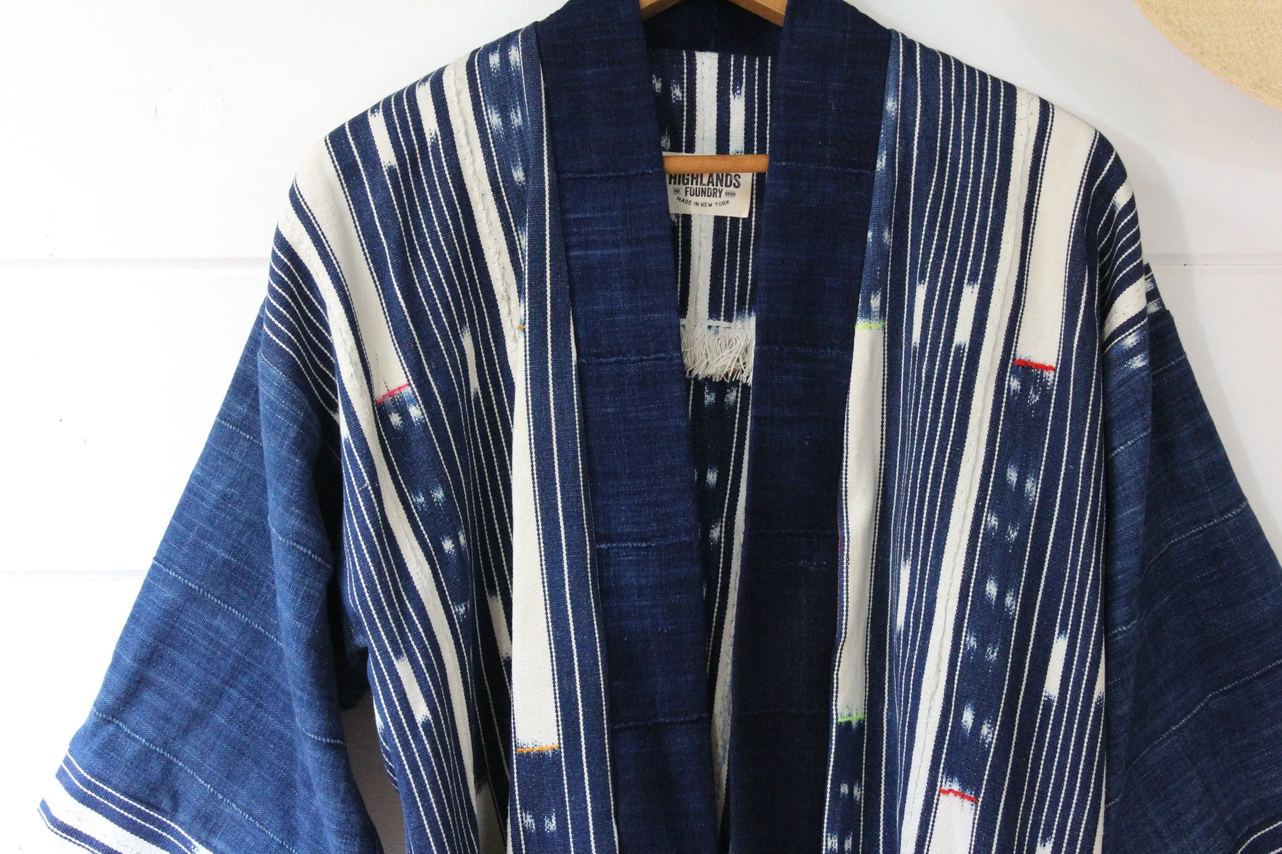 Indigo Ikat Haori Jacket