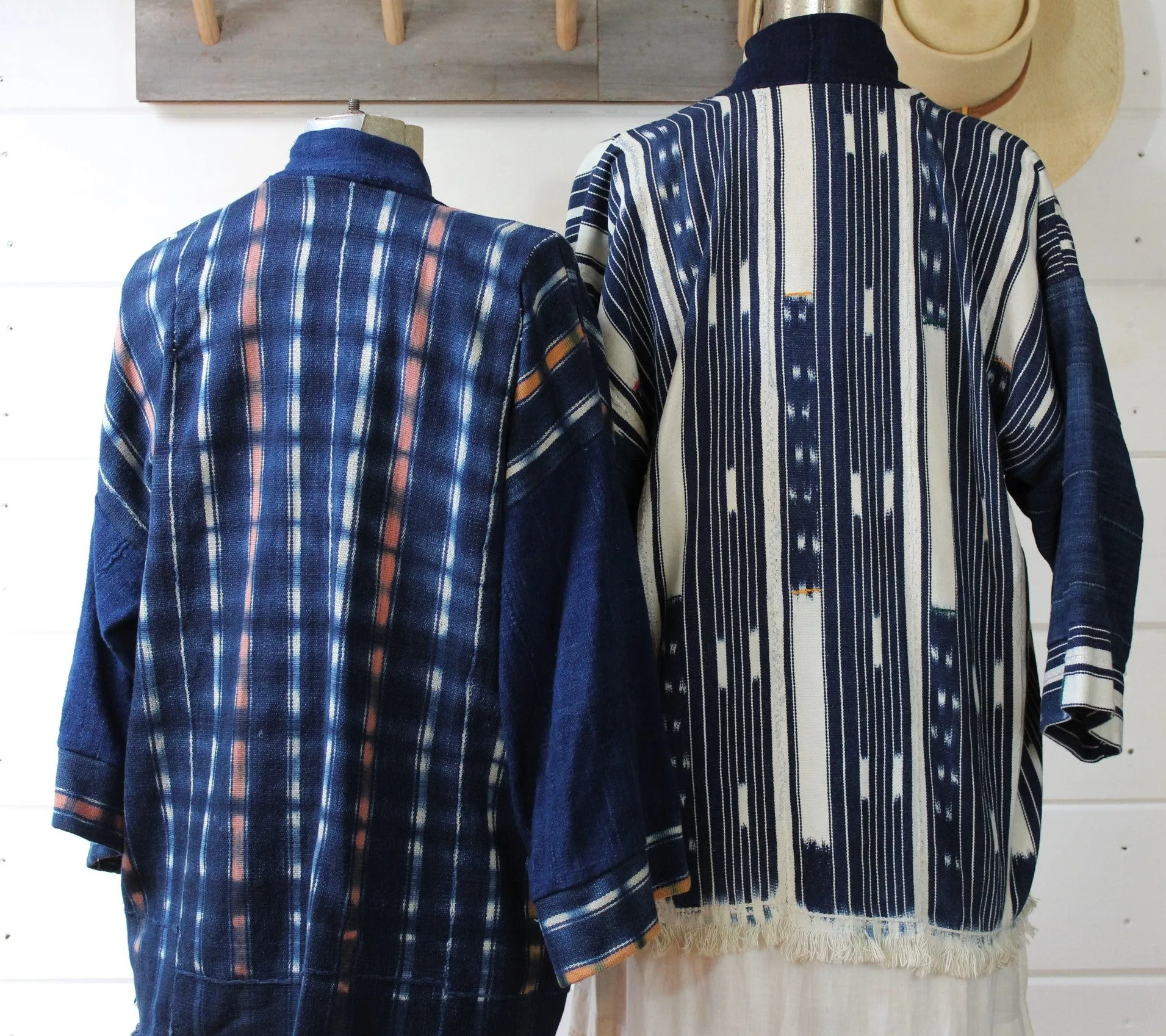 Indigo Ikat Haori Jacket