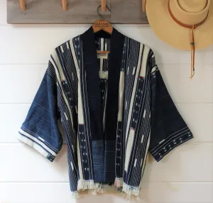 Indigo Ikat Haori Jacket