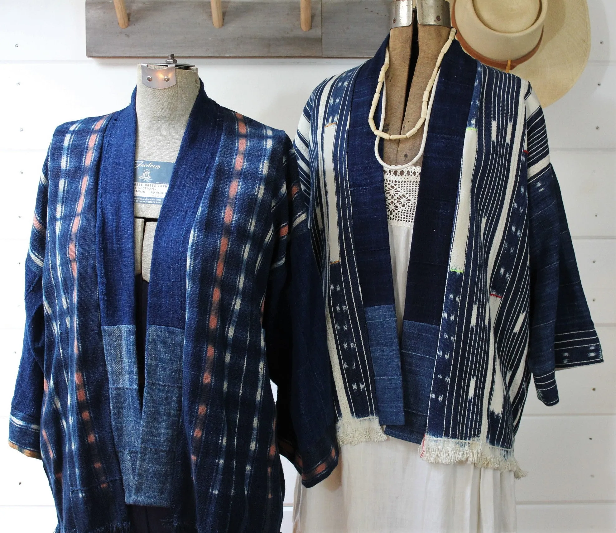 Indigo Ikat Haori Jacket