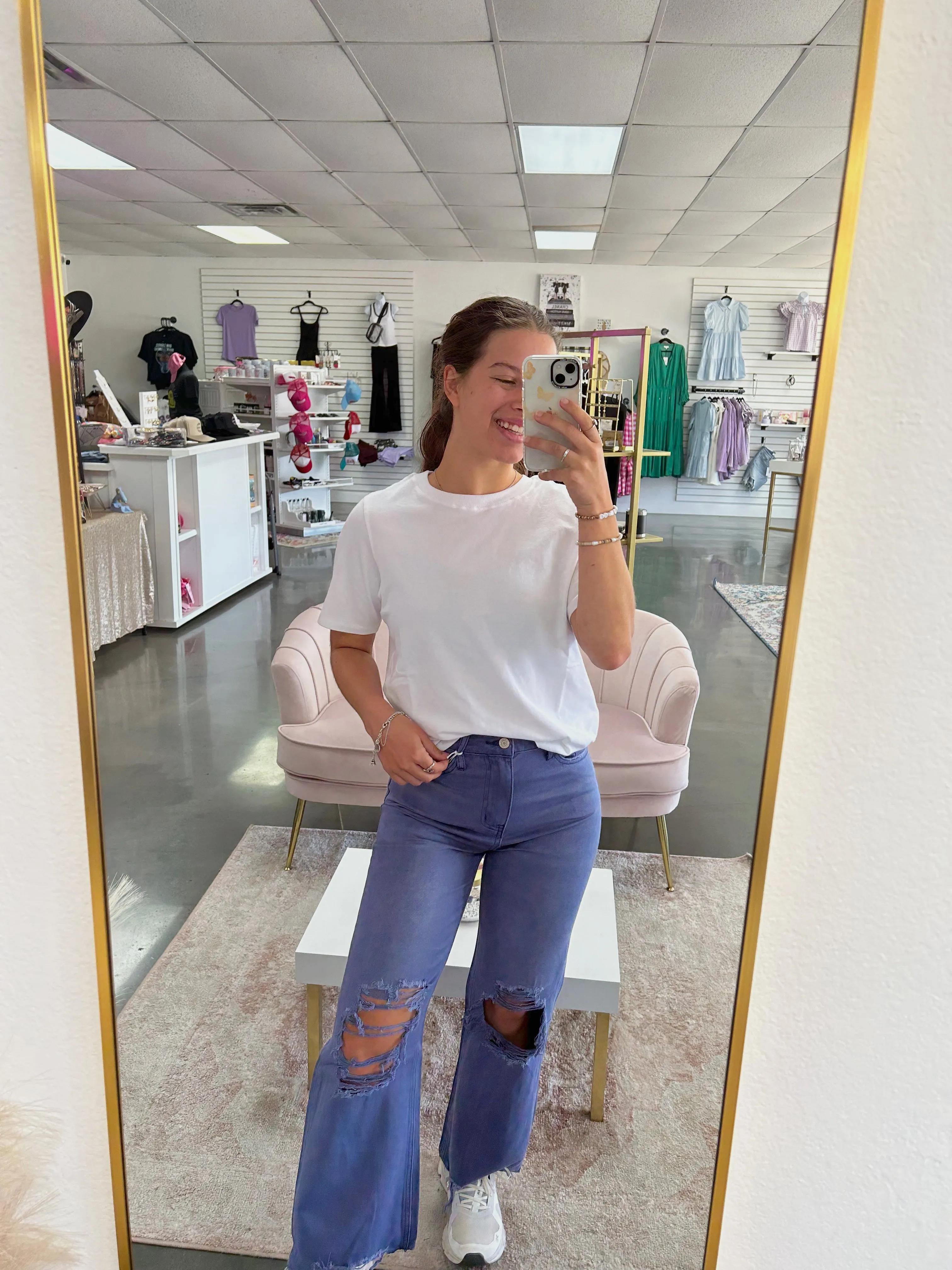 Indigo Vintage Crop Flares