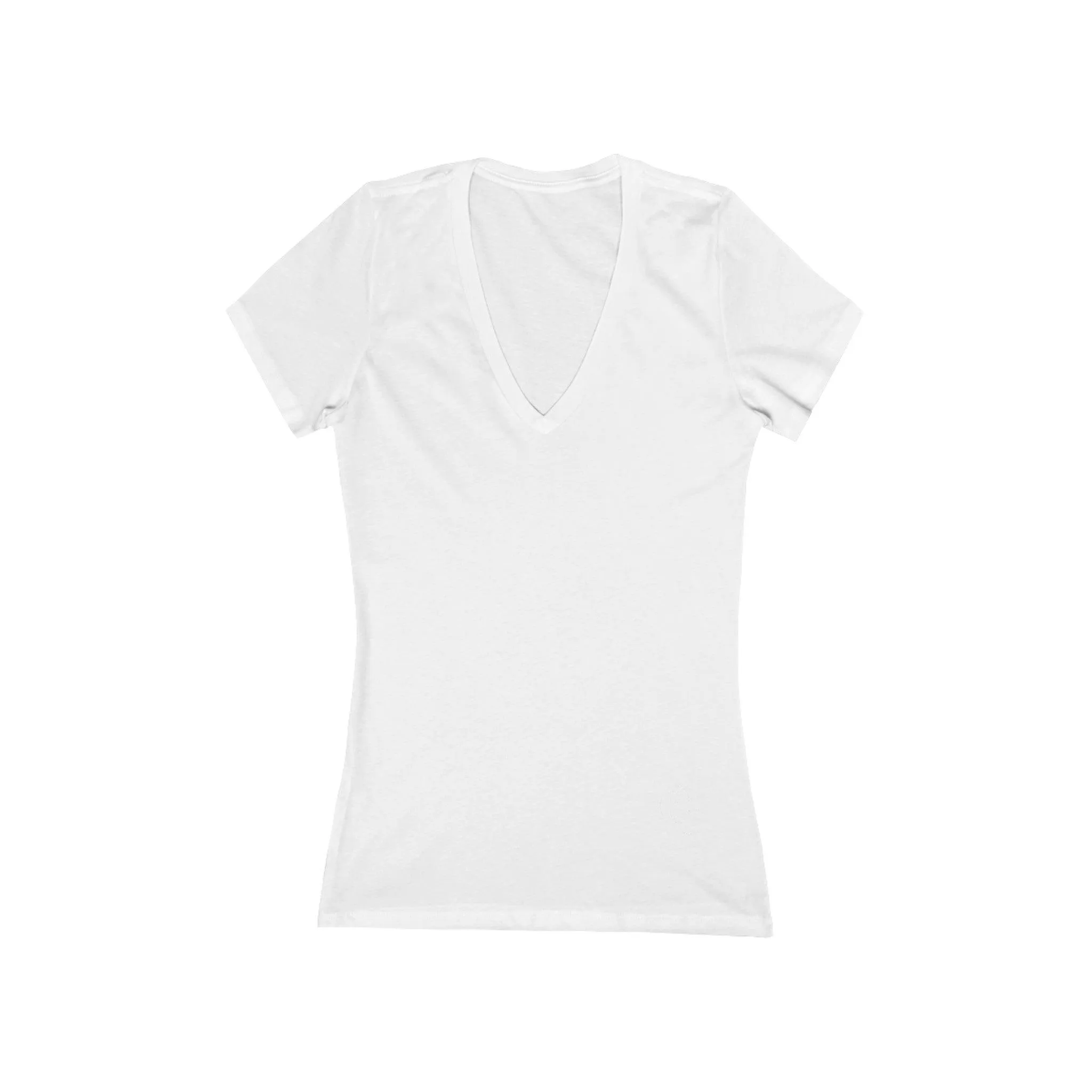 IQ Fashion | Women's Jersey Short Sleeve Deep V-Neck Tee