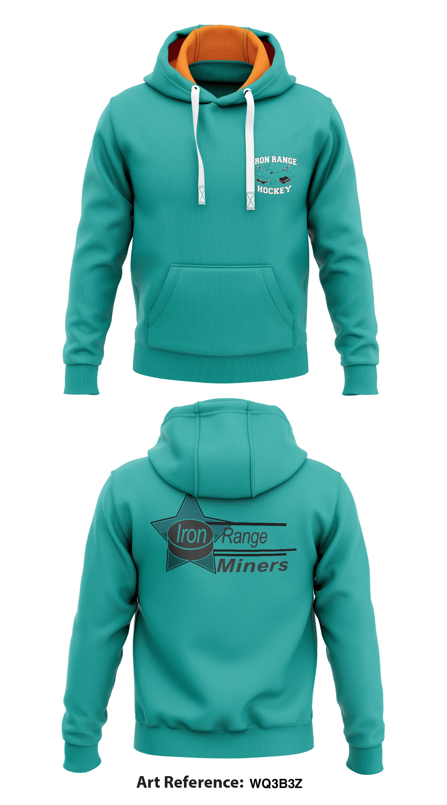 Iron Range Hockey Association  Core Men's Hooded Performance Sweatshirt - Wq3B3z