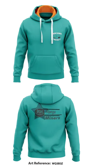 Iron Range Hockey Association  Core Men's Hooded Performance Sweatshirt - Wq3B3z