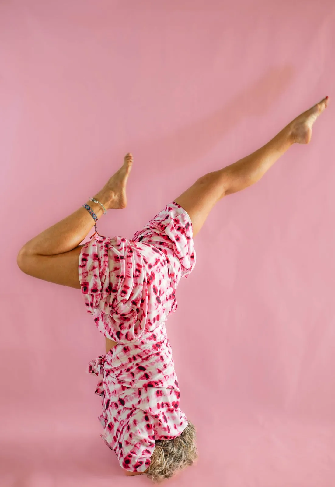 Island life shorts - Magenta Tie Dye