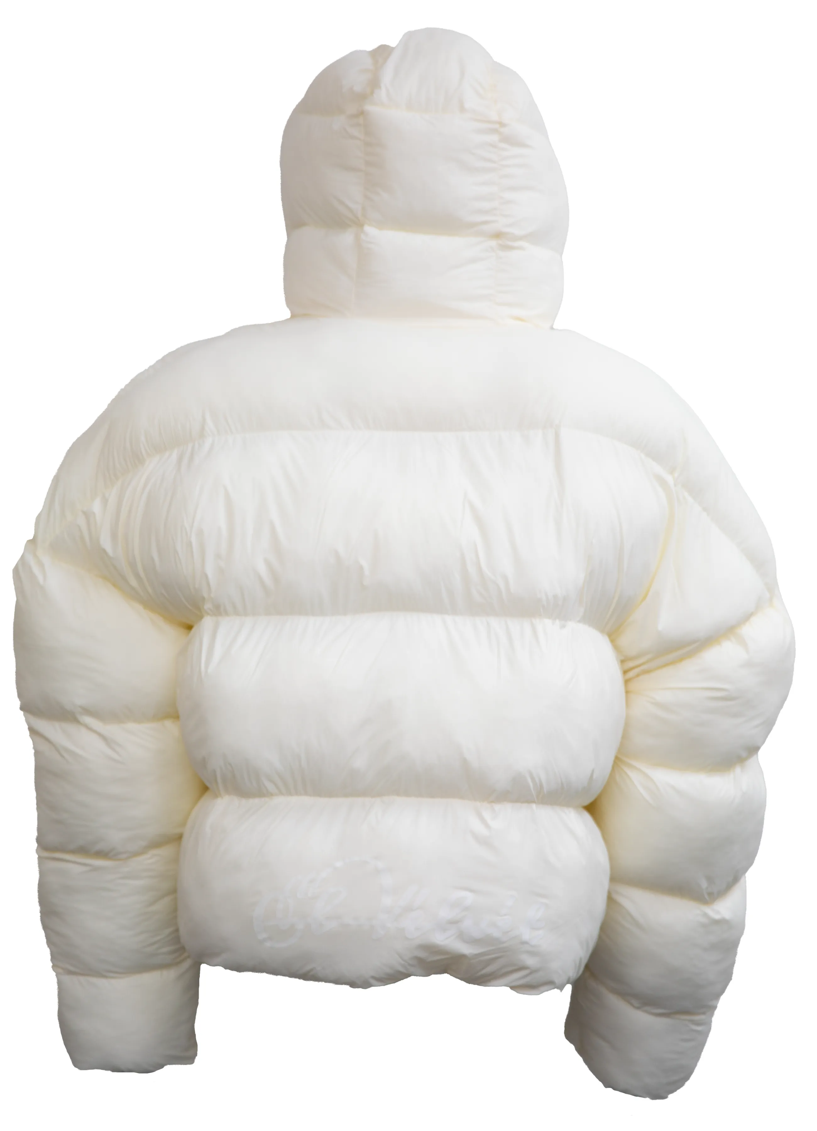 IVORY SHEPHERD CROPPED BUBBLE JACKET