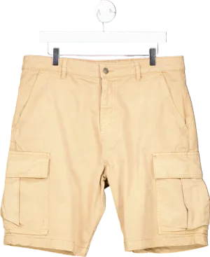 Jack Wills Beige Cargo Shorts UK L