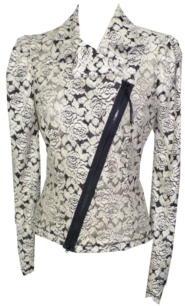 Jacket with two way front zipper