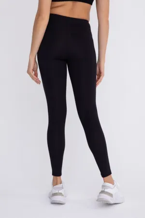 Jacquard Ribbed High-Waisted Leggings - Mono B