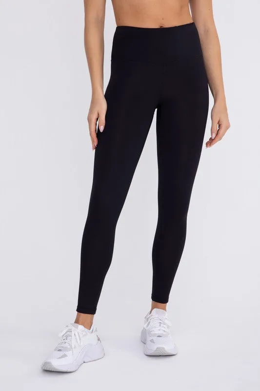 Jacquard Ribbed High-Waisted Leggings - Mono B