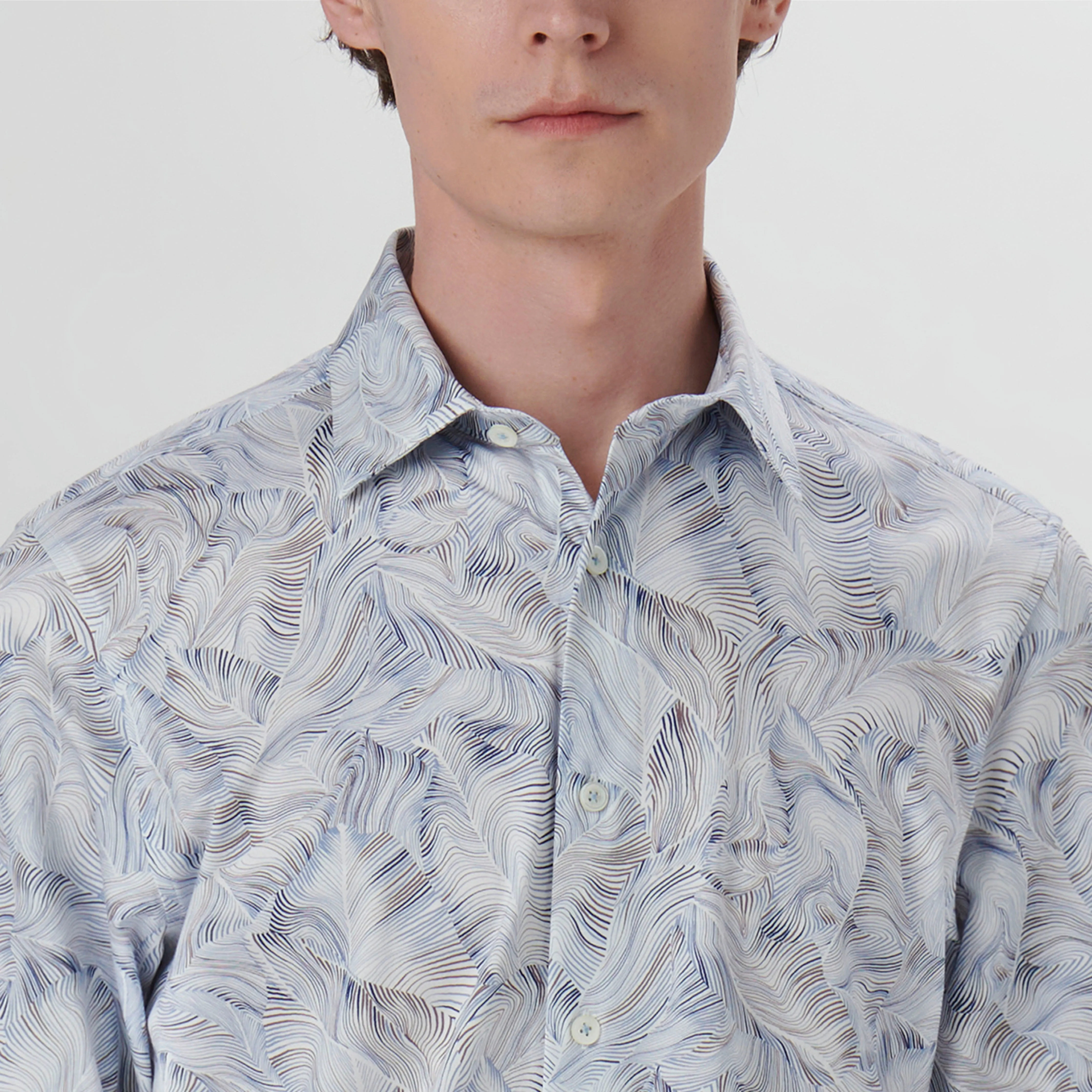 James Abstract Print OoohCotton Shirt