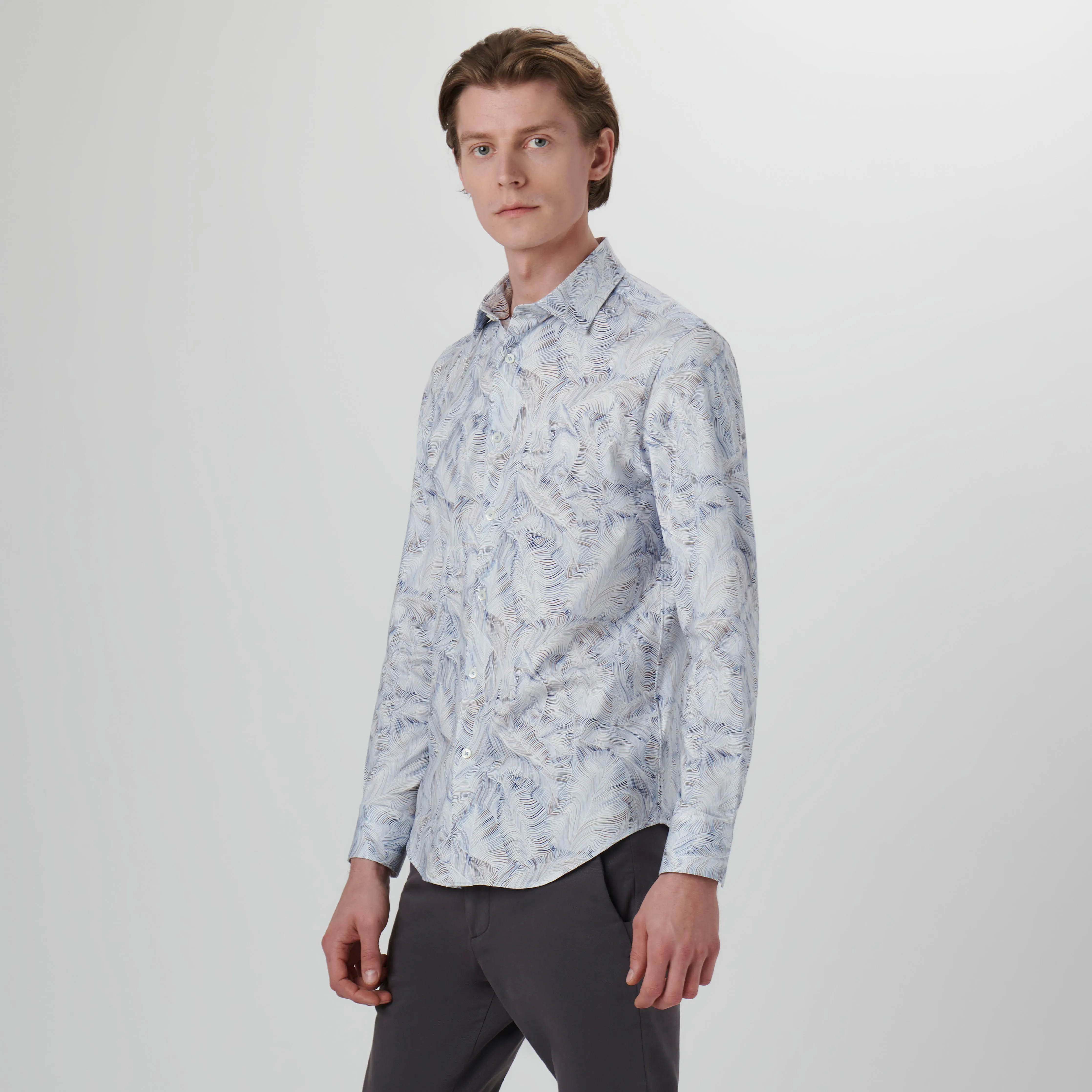 James Abstract Print OoohCotton Shirt