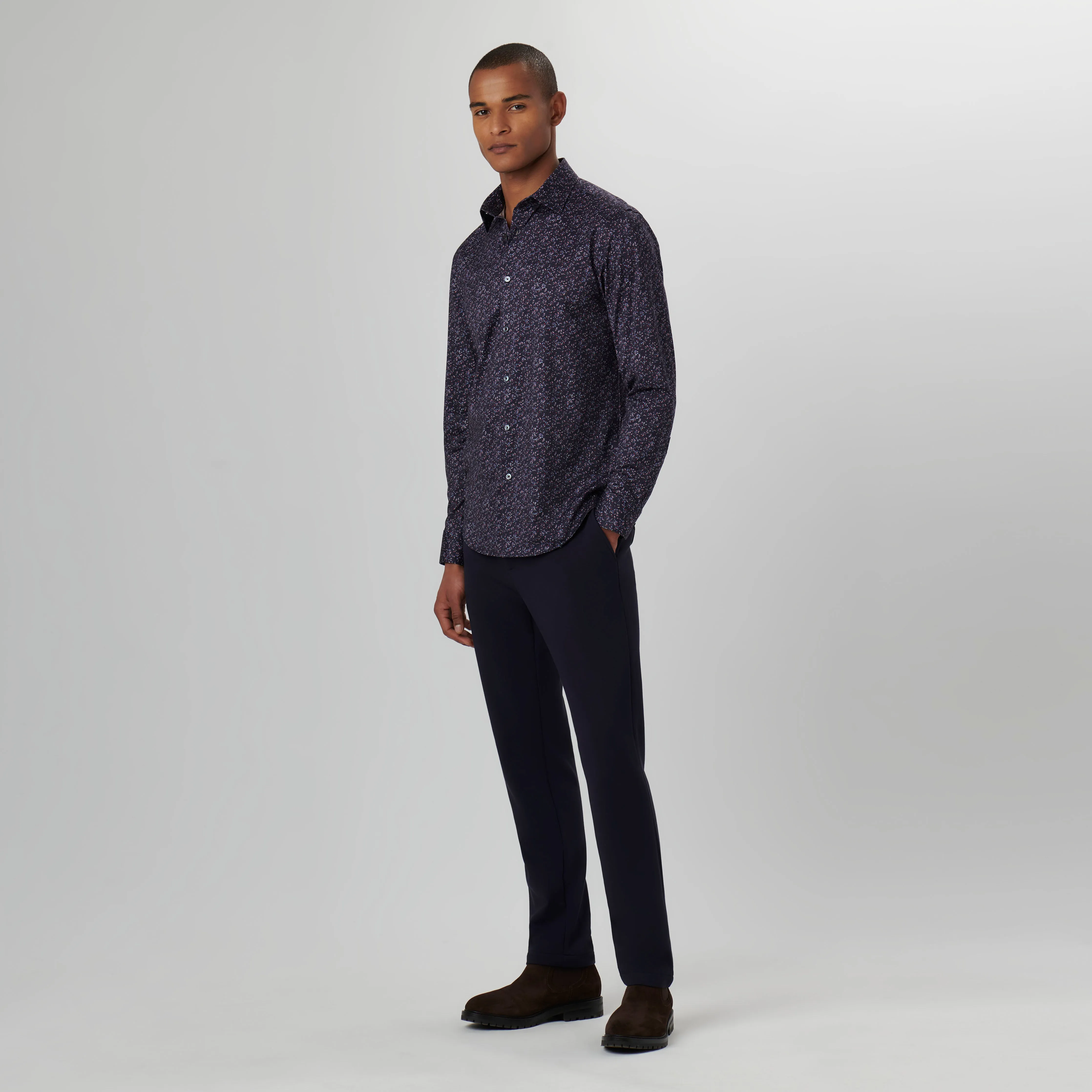 James Leaf Print OoohCotton Shirt