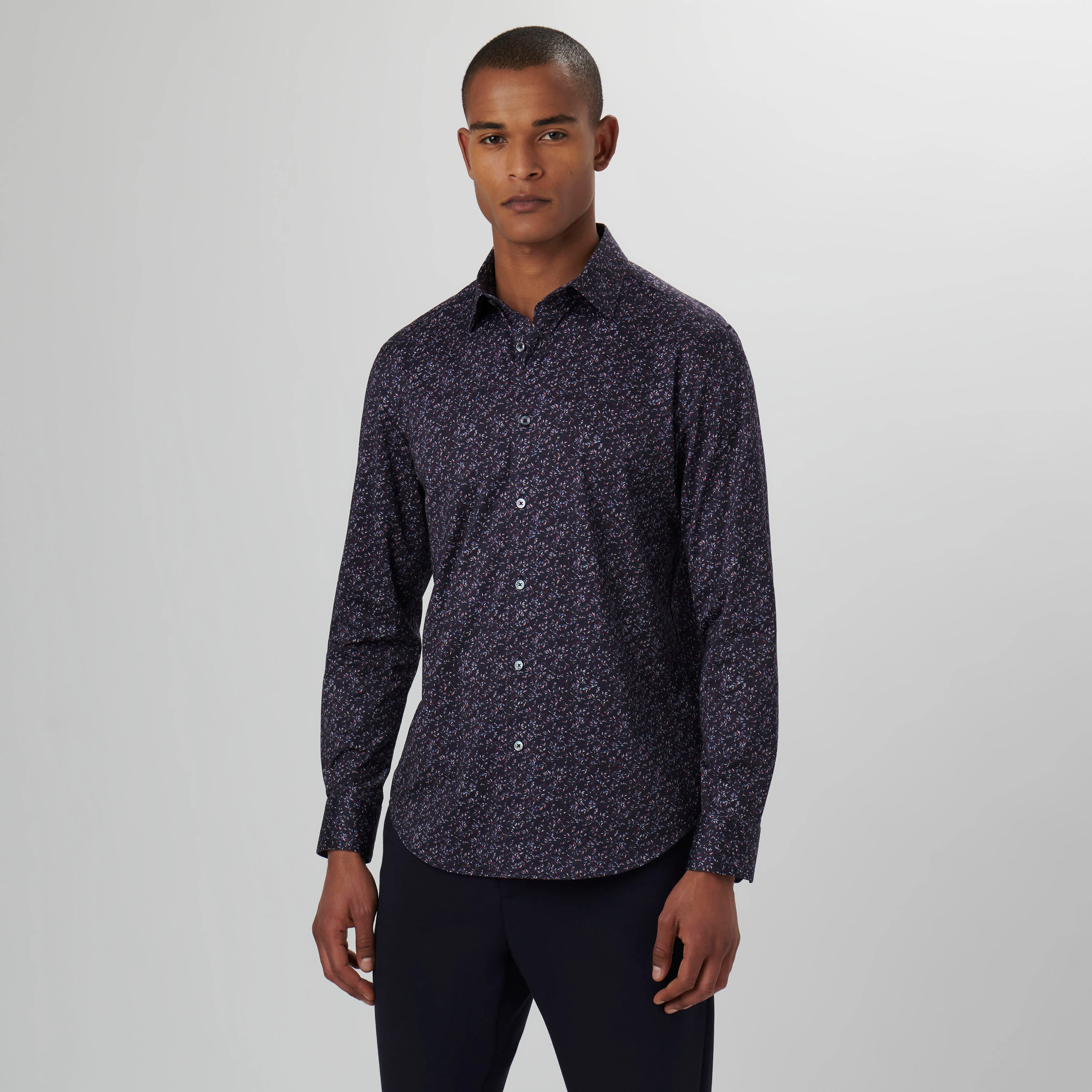 James Leaf Print OoohCotton Shirt
