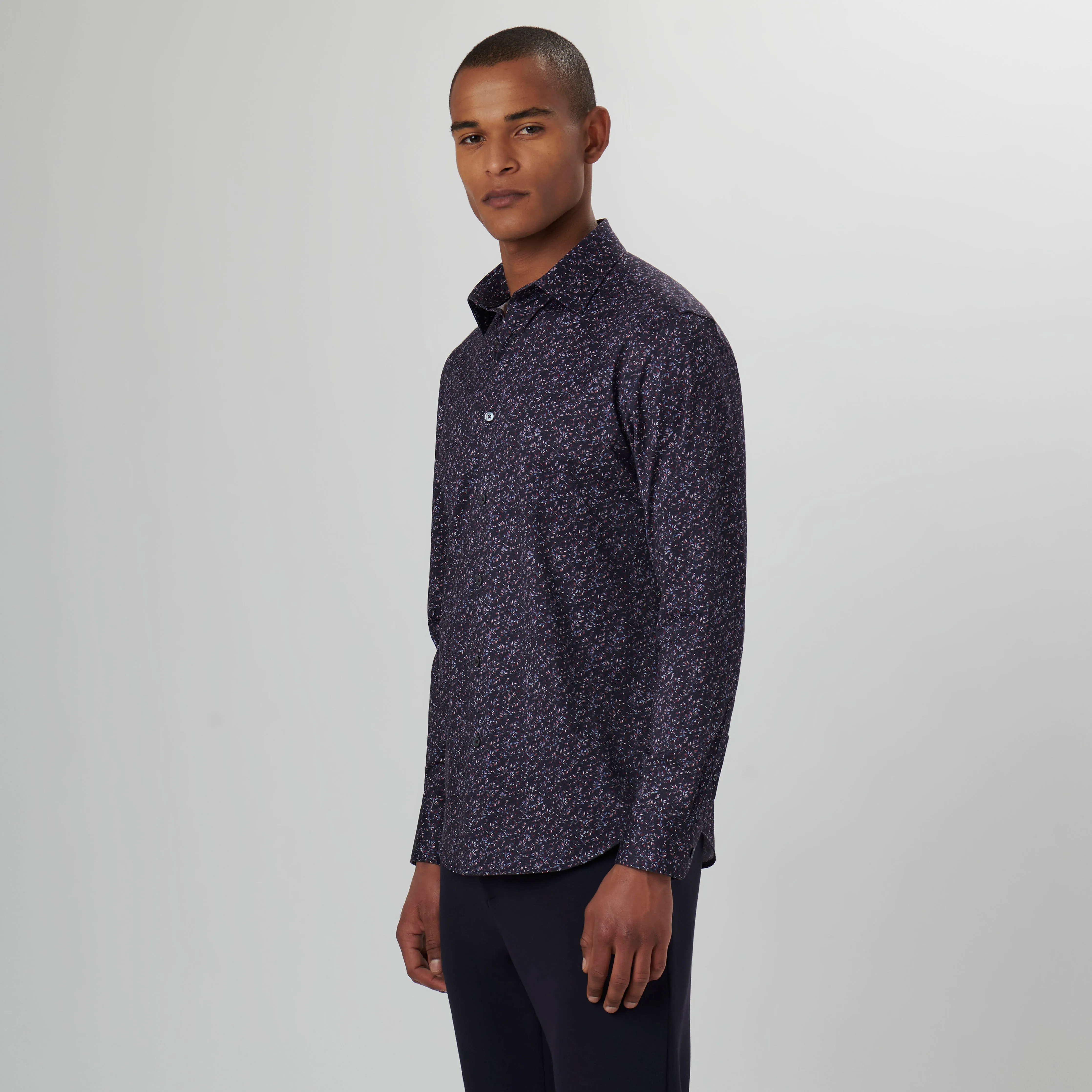 James Leaf Print OoohCotton Shirt