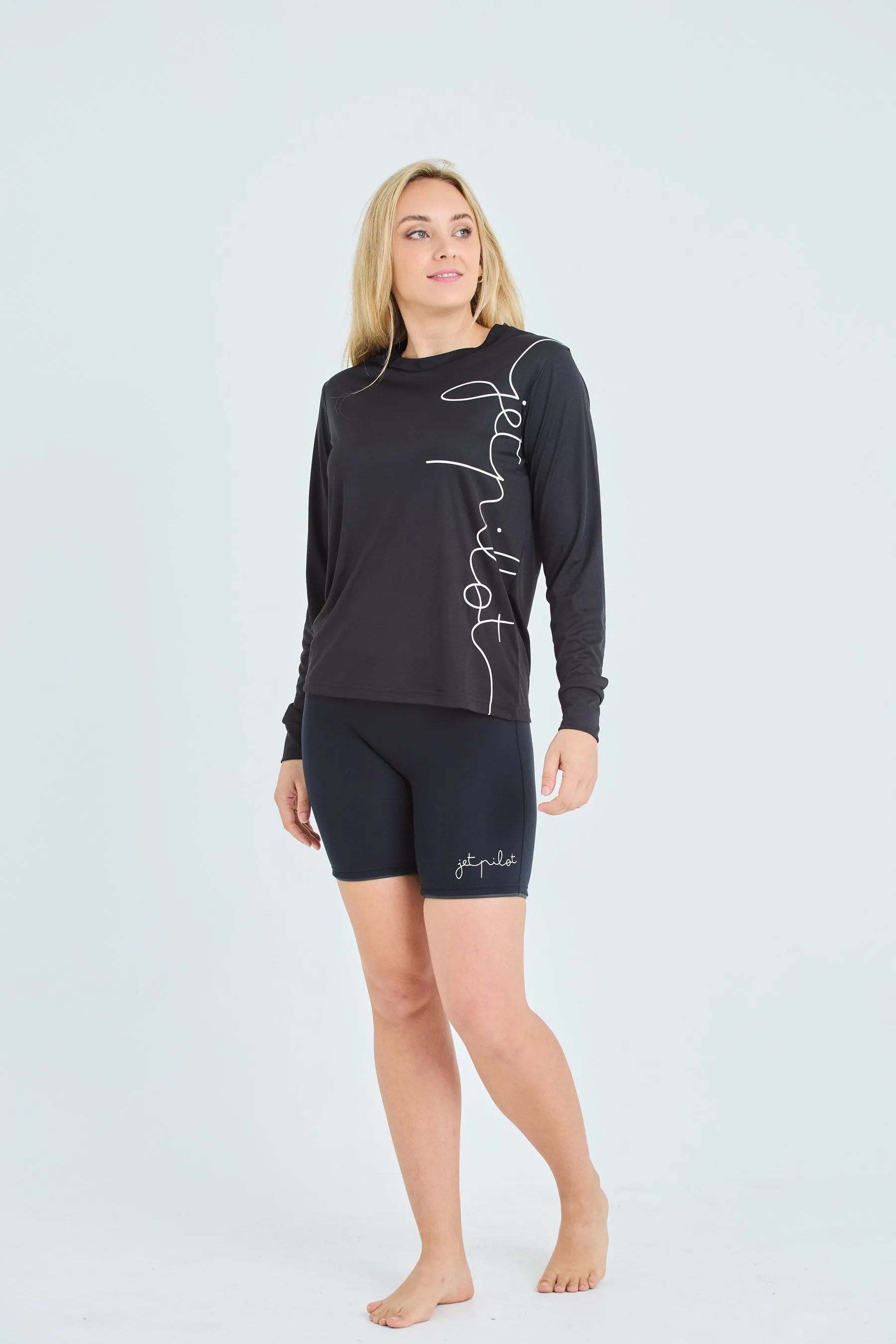 Jetpilot Pacer Ladies LS Hydro Tee - Black