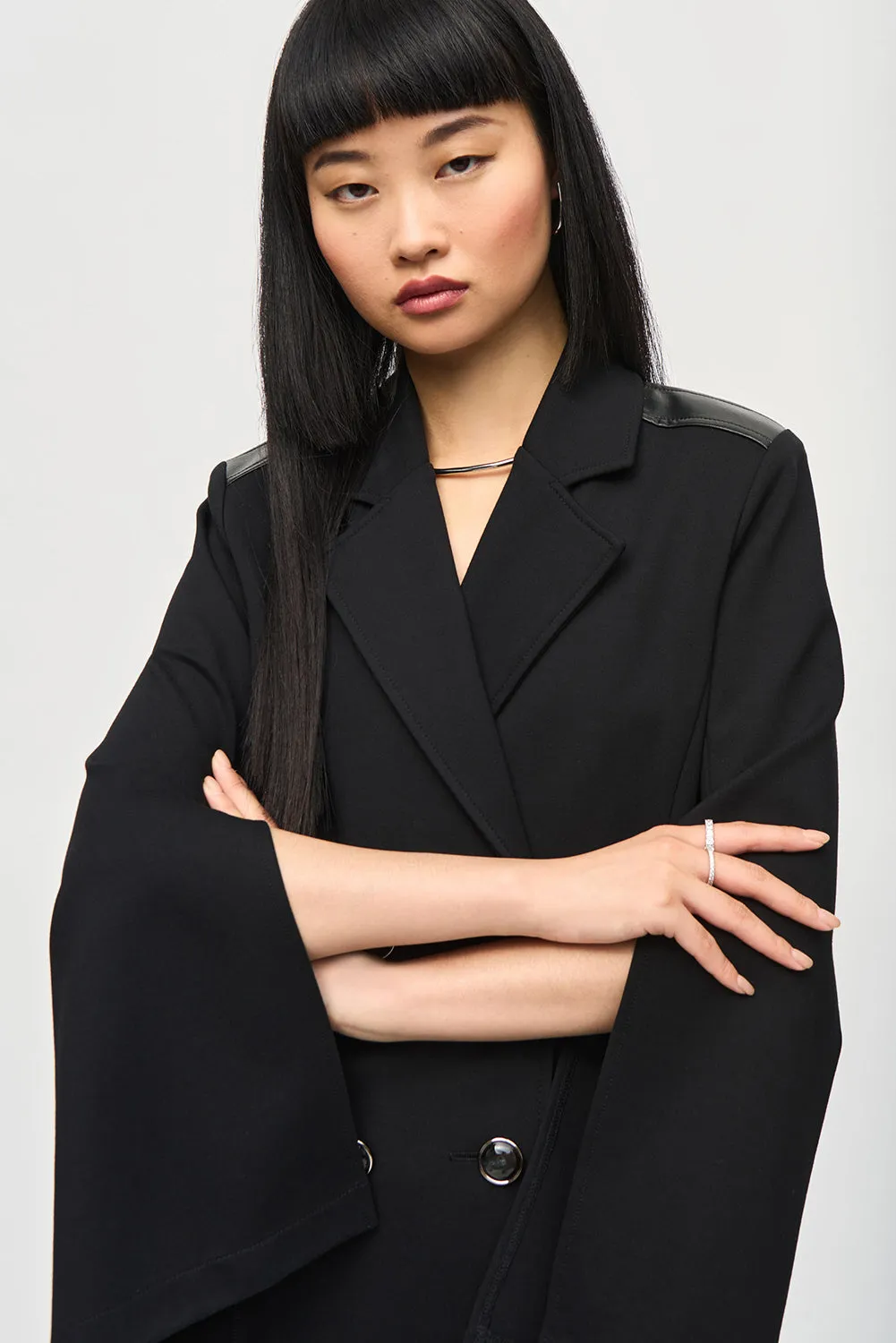 Joseph Ribkoff Heavy Knit A-Line Coat Jr243078